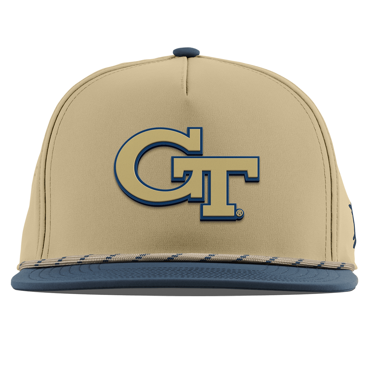 Georgia Tech University "Georgia Tech Team Logo" Flat 5 Panel Rope Desert/Orion