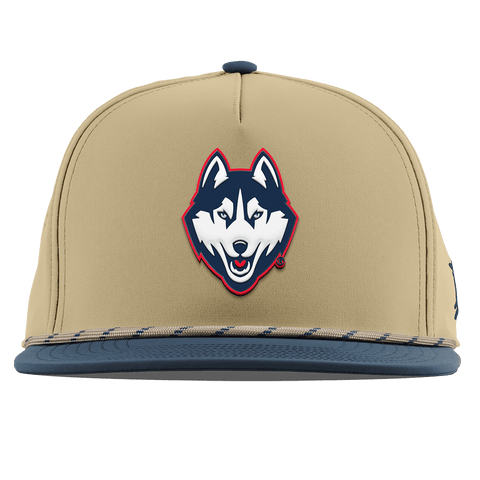 University of Connecticut "Huskies Mascot" Flat 5 Panel Rope Desert/Orion