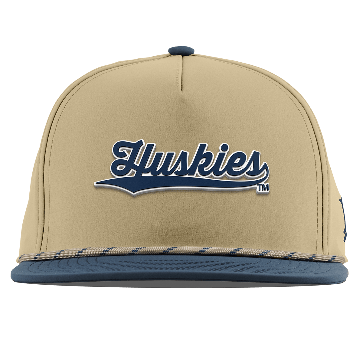 University of Connecticut "Huskies Script" Flat 5 Panel Rope Desert/Orion