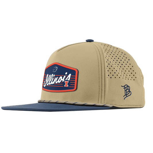 University of Illinois "Illini Football" Flat 5 Panel Rope Desert/Orion