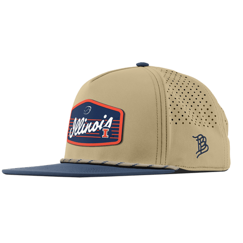 University of Illinois "Illini Football" Flat 5 Panel Rope Desert/Orion
