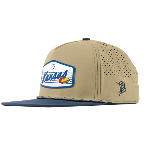 University of Kansas "Jayhawks Football" Flat 5 Panel Rope Desert/Orion