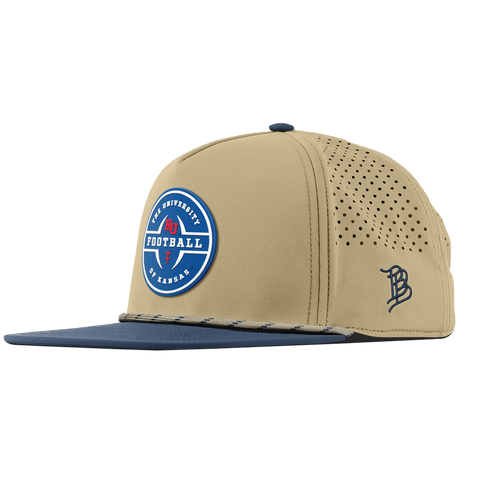 University of Kansas "Kansas Football Legacy" Flat 5 Panel Rope Desert/Orion