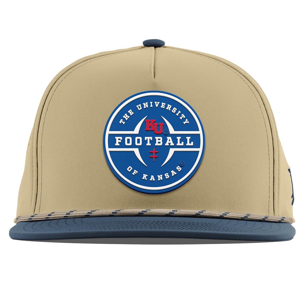 University of Kansas "Kansas Football Legacy" Flat 5 Panel Rope Desert/Orion