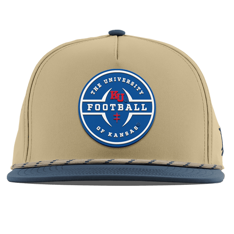 University of Kansas "Kansas Football Legacy" Flat 5 Panel Rope Desert/Orion