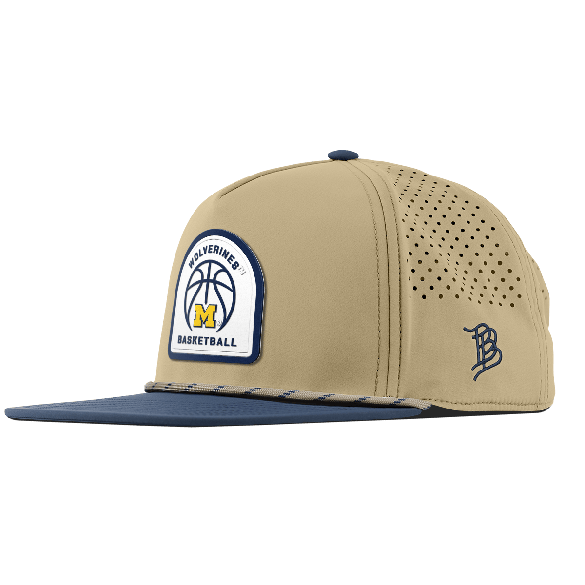 University of Michigan "Michigan Basketball" Flat 5 Panel Rope Desert/Orion