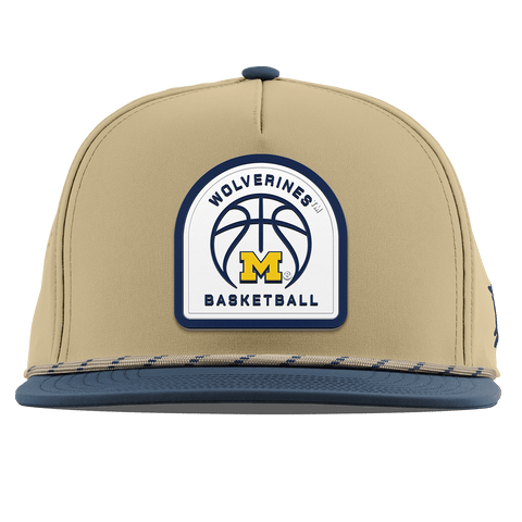 University of Michigan "Michigan Basketball" Flat 5 Panel Rope Desert/Orion