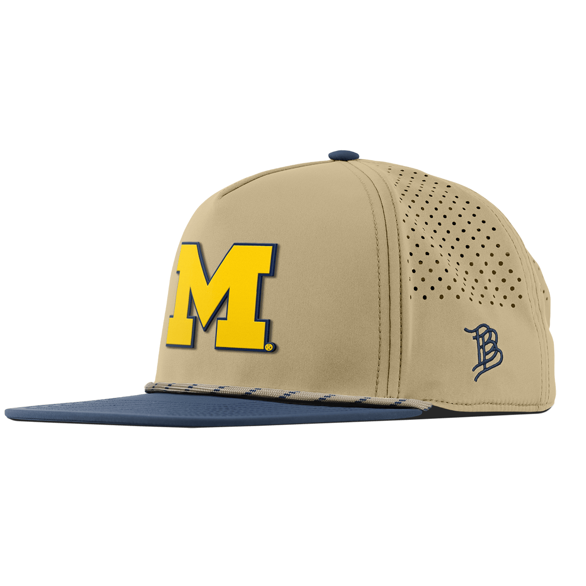University of Michigan "Michigan Block" Flat 5 Panel Rope Desert/Orion