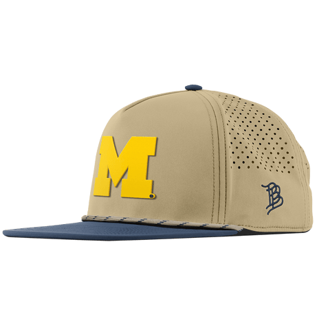 University of Michigan "Michigan Gold Block" Flat 5 Panel Rope Desert/Orion
