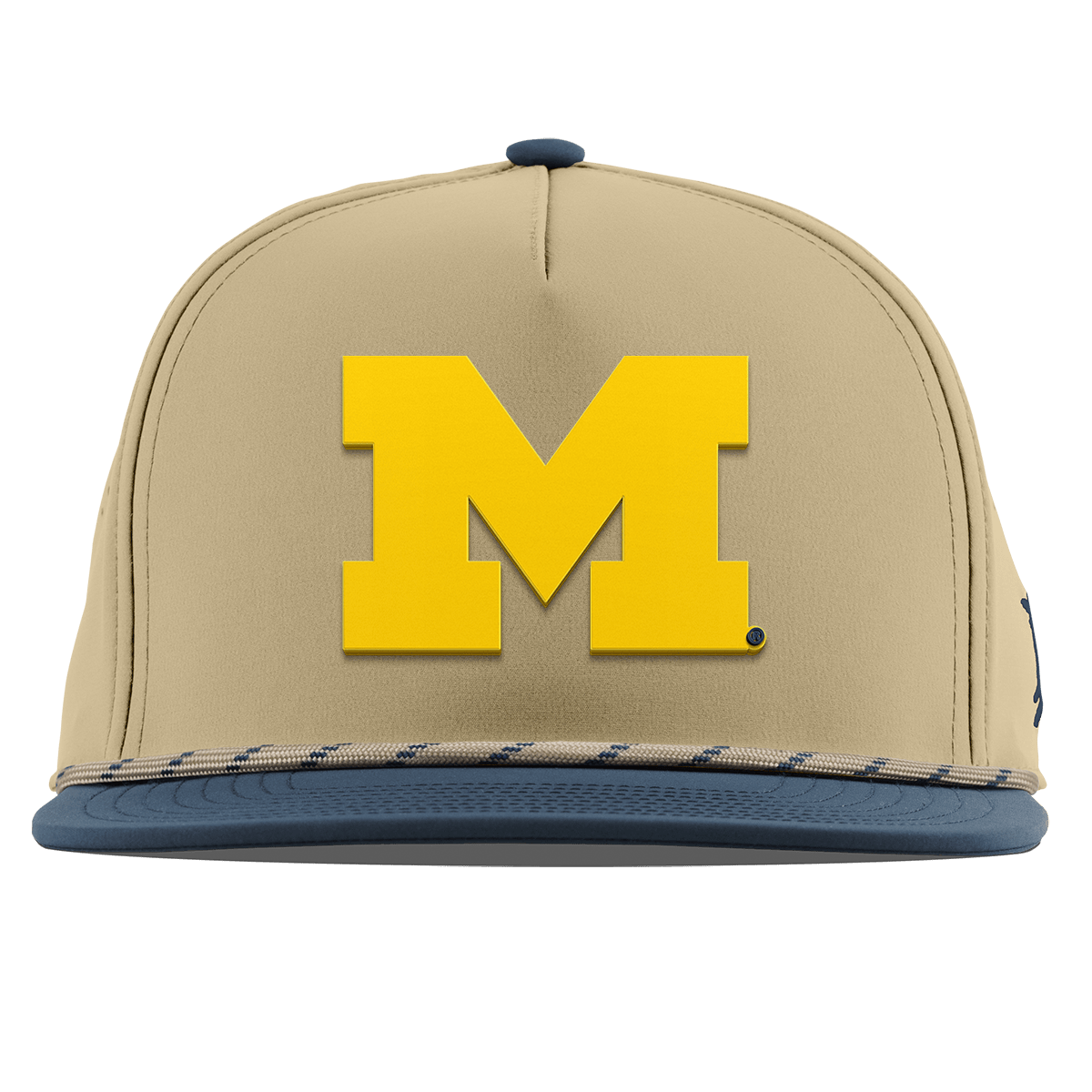 University of Michigan "Michigan Gold Block" Flat 5 Panel Rope Desert/Orion