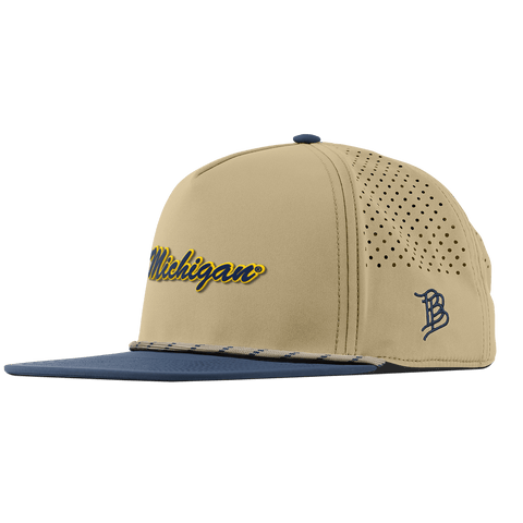 University of Michigan "Michigan Script" Flat 5 Panel Rope Desert/Orion