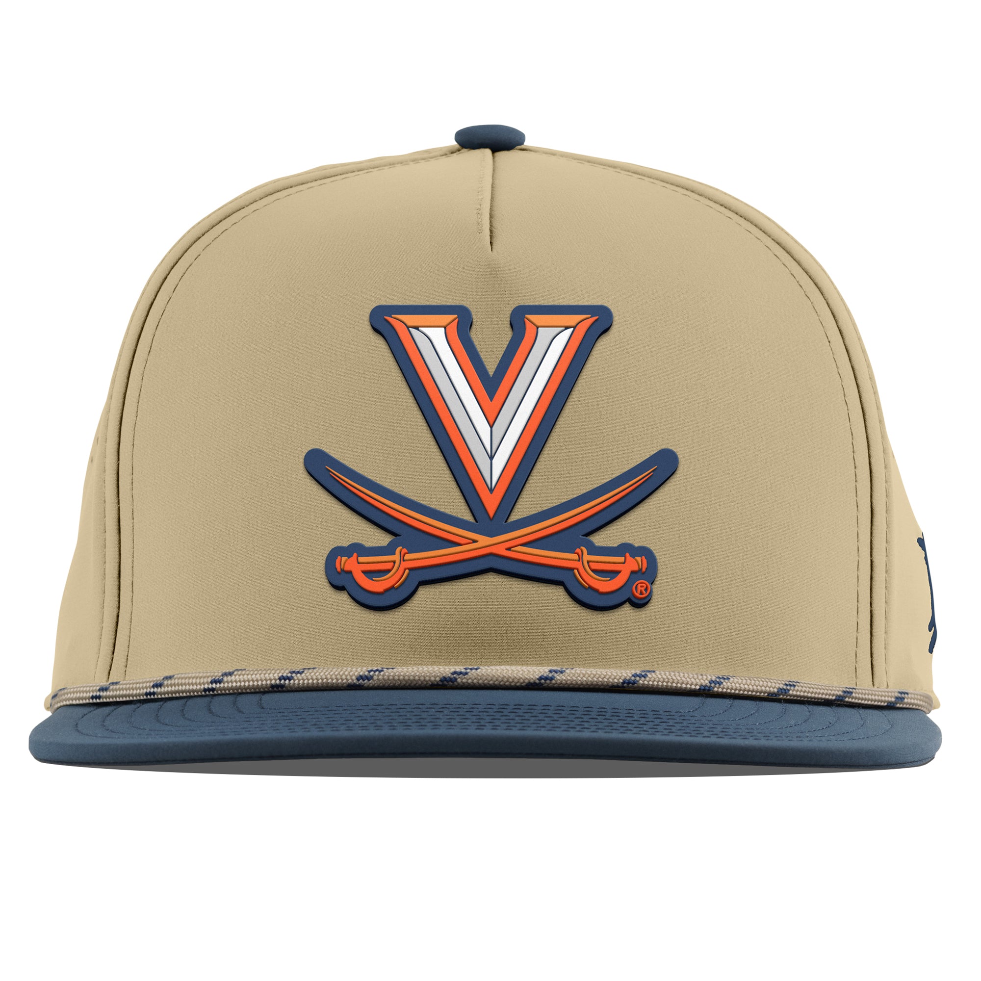 University of Virginia "Virginia Team Logo" Flat 5 Panel Rope Desert/Orion