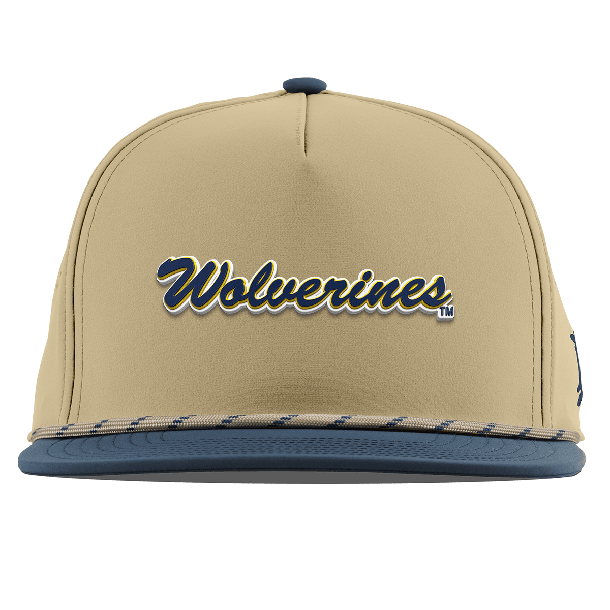 University of Michigan "Wolverines Script" Flat 5 Panel Rope Desert/Orion