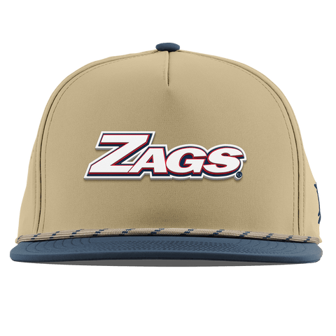 Gonzaga University "Zags Block" Flat 5 Panel Rope Desert/Orion