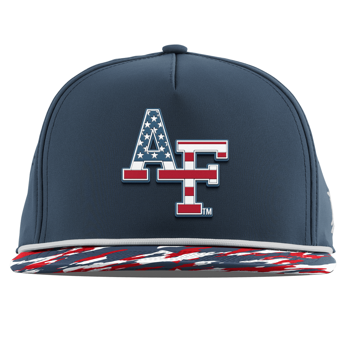 Air Force Academy "Air Force Stars & Stripes" Flat 5 Panel Rope Orion/USA Camo + White Rope