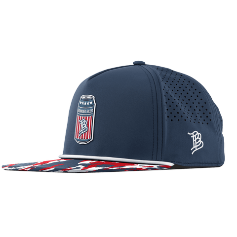 BB Brew Flat 5 Panel Rope Orion/USA Camo + White Rope
