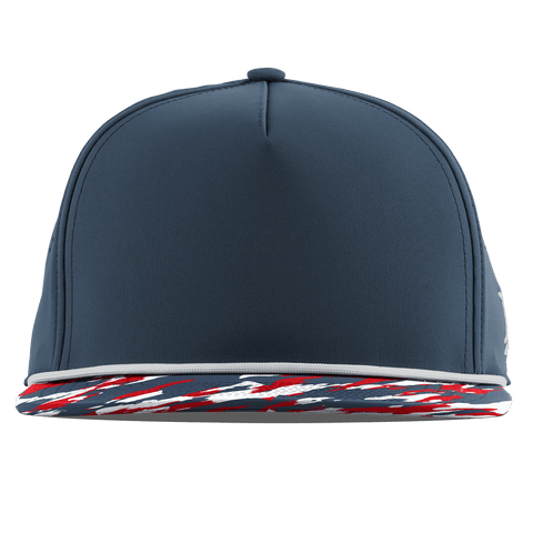 Bare Flat 5 Panel Rope Orion/USA Camo + White Rope