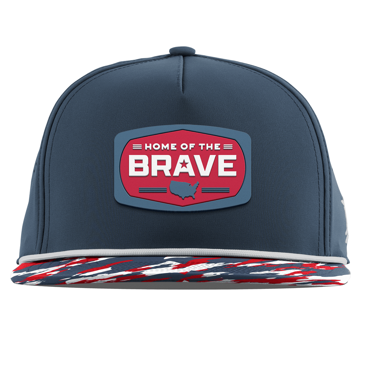 Home of the Brave Flat 5 Panel Rope Orion/USA Camo + White Rope