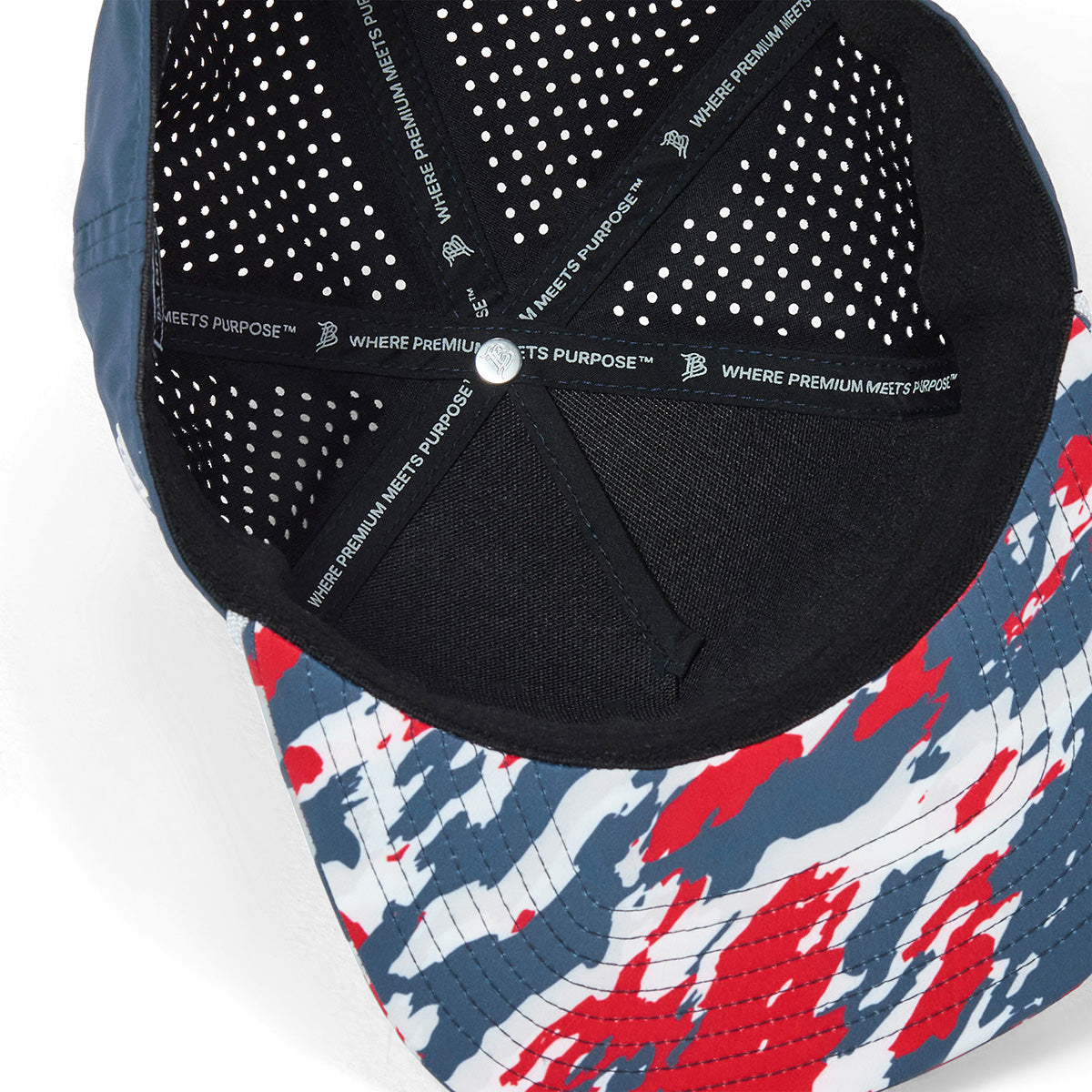 Bare Flat 5 Panel Rope Orion/USA Camo + White Rope