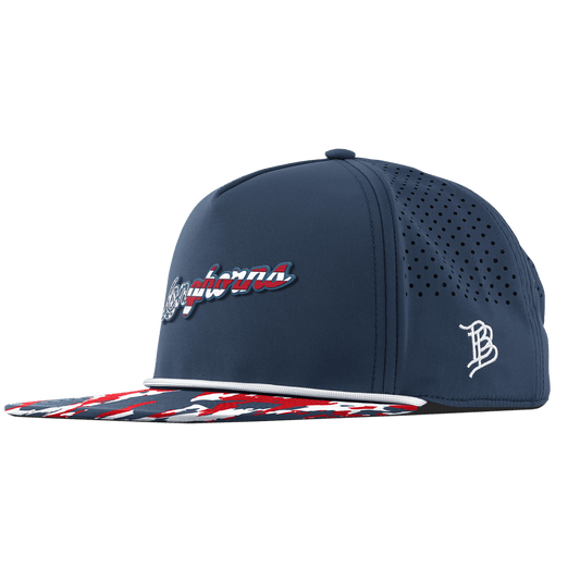 University of Texas "Longhorns Stars & Stripes" Flat 5 Panel Rope Orion/USA Camo + White Rope