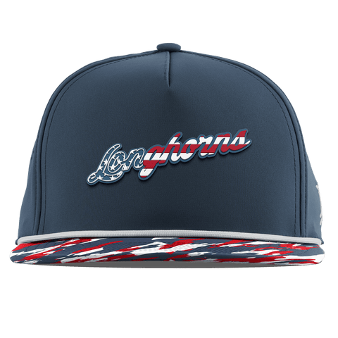 University of Texas "Longhorns Stars & Stripes" Flat 5 Panel Rope Orion/USA Camo + White Rope