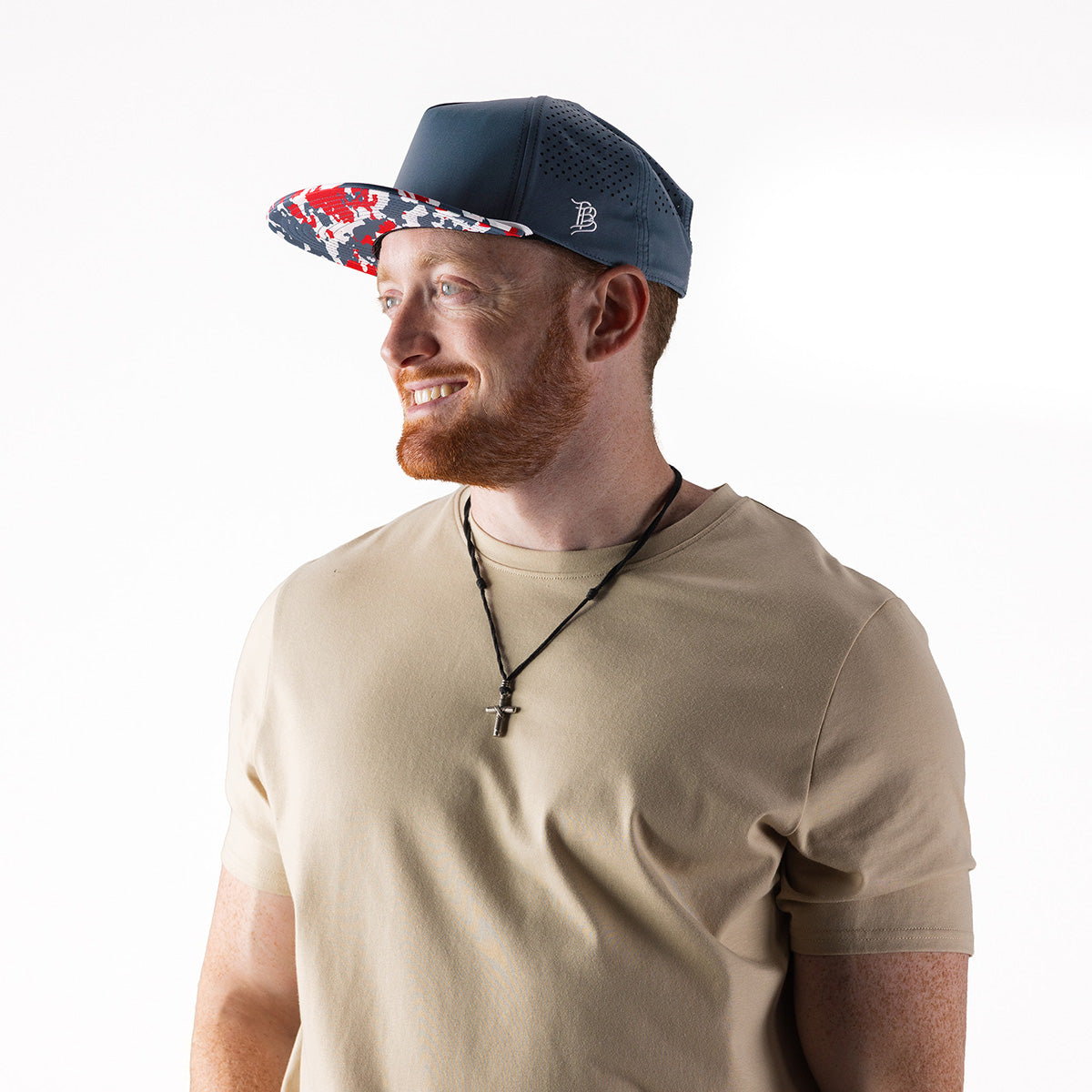 Bare Flat 5 Panel Rope Orion/USA Camo + White Rope