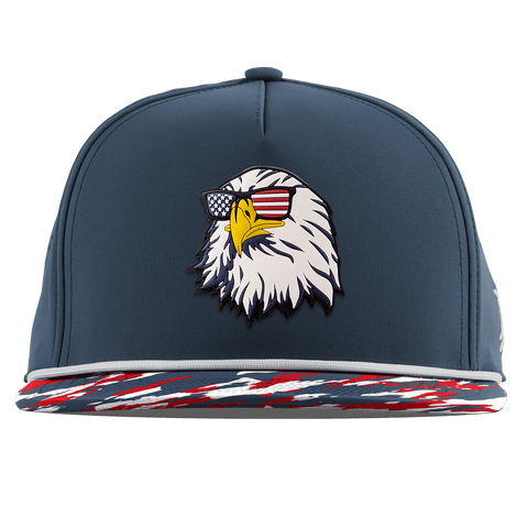 Party Eagle Flat 5 Panel Rope Orion/USA Camo + White Rope