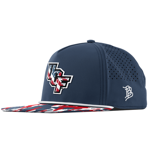 University of Central Florida "UCF Stars & Stripes" Flat 5 Panel Rope Orion/USA Camo + White Rope