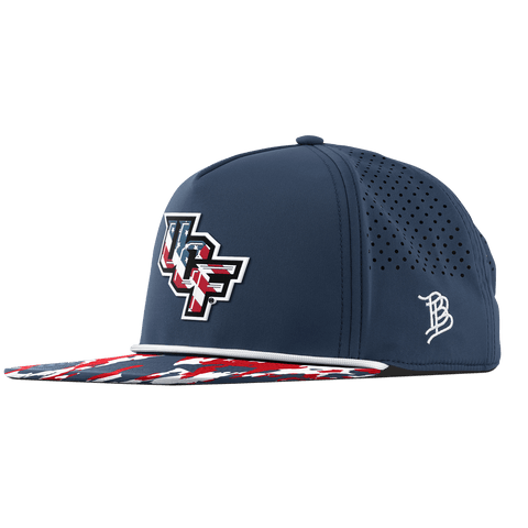 University of Central Florida "UCF Stars & Stripes" Flat 5 Panel Rope Orion/USA Camo + White Rope