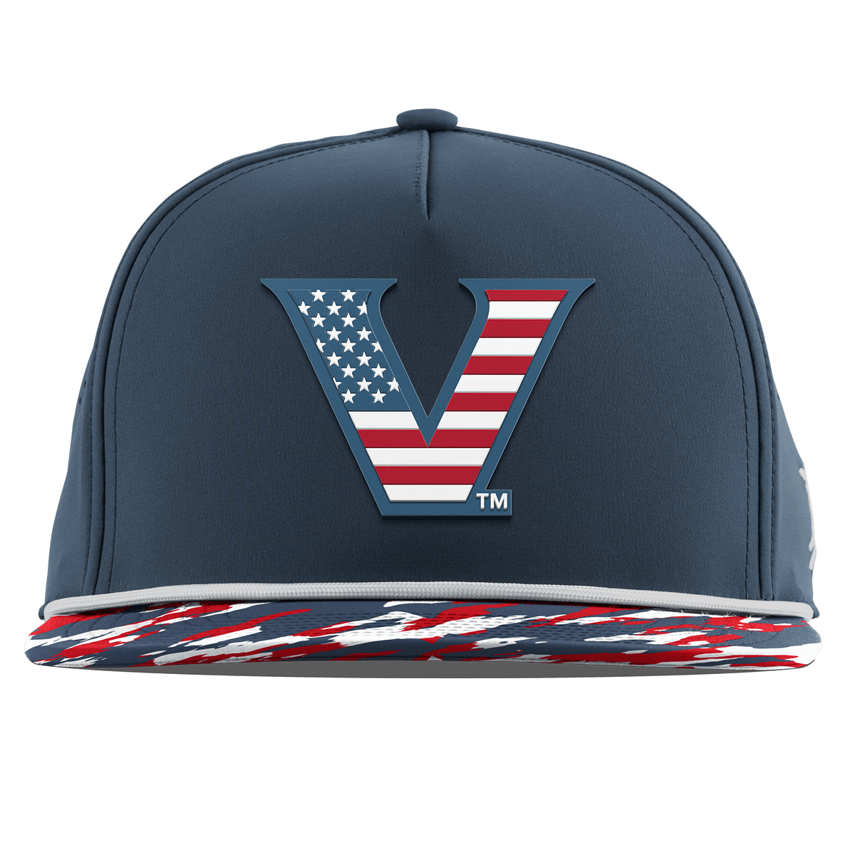 Vanderbilt University "Vanderbilt Stars & Stripes" Flat 5 Panel Rope Orion/USA Camo + White Rope