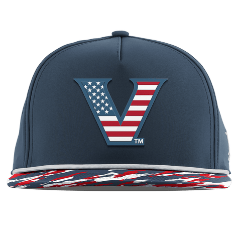 Vanderbilt University "Vanderbilt Stars & Stripes" Flat 5 Panel Rope Orion/USA Camo + White Rope