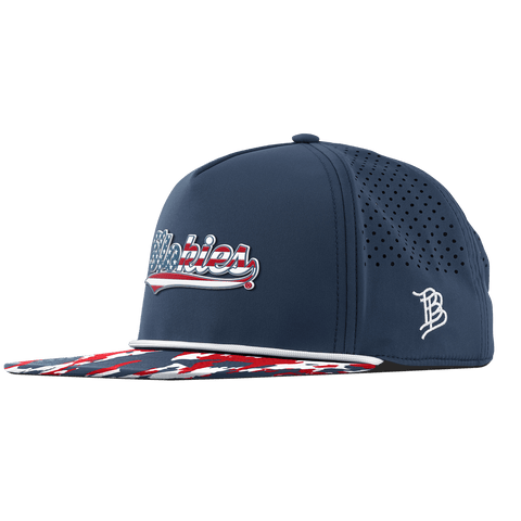 Virginia Tech University "Hokies Stars & Stripes" Flat 5 Panel Rope Orion/USA Camo + White Rope