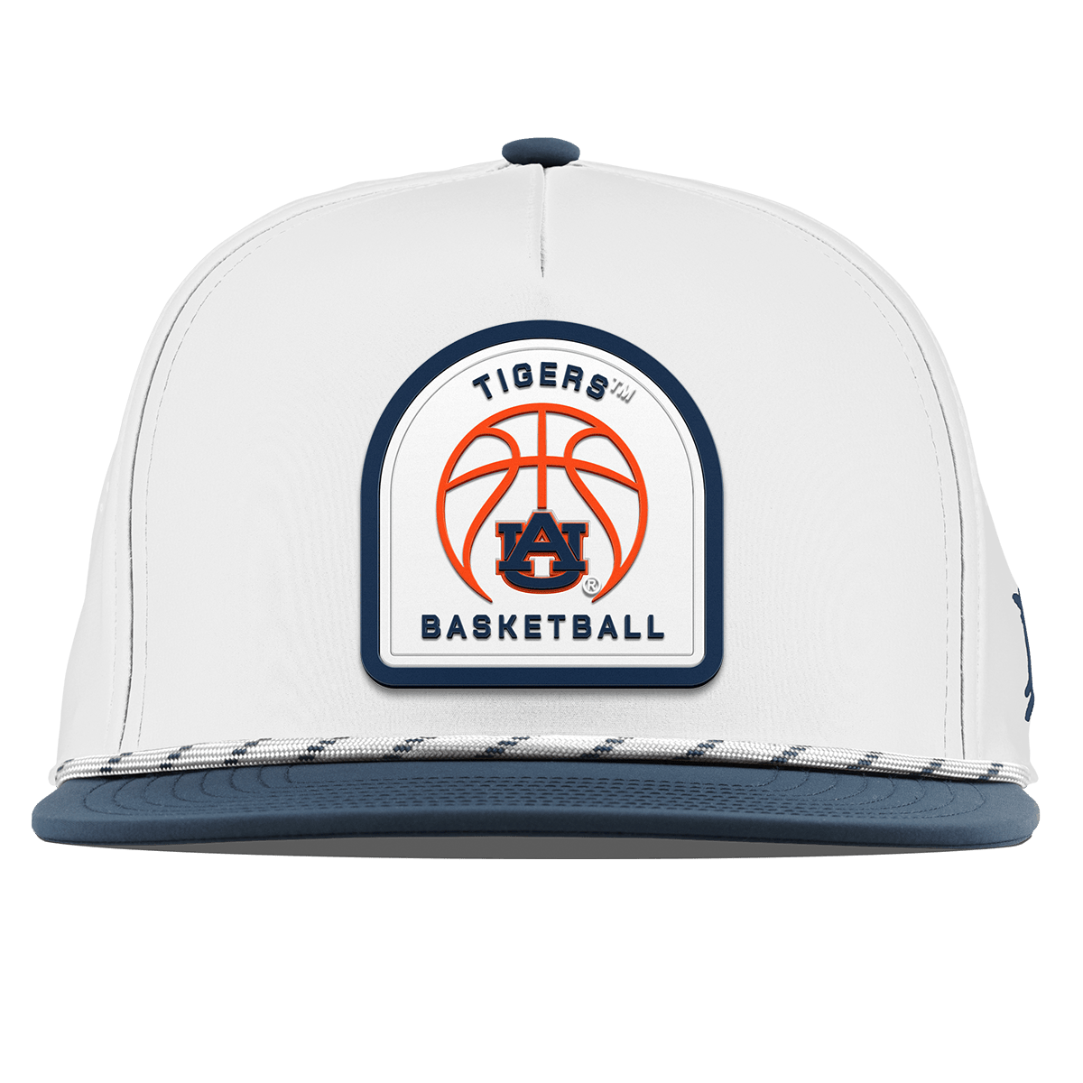 Auburn University "Auburn Basketball" Flat 5 Panel Rope White/Orion