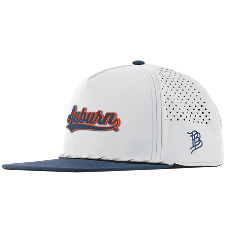 Auburn University "Auburn Script" Flat 5 Panel Rope White/Orion