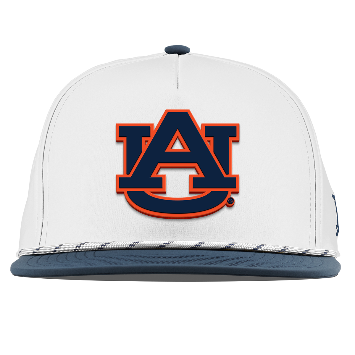 Auburn University "Auburn Team Logo" Flat 5 Panel Rope White/Orion