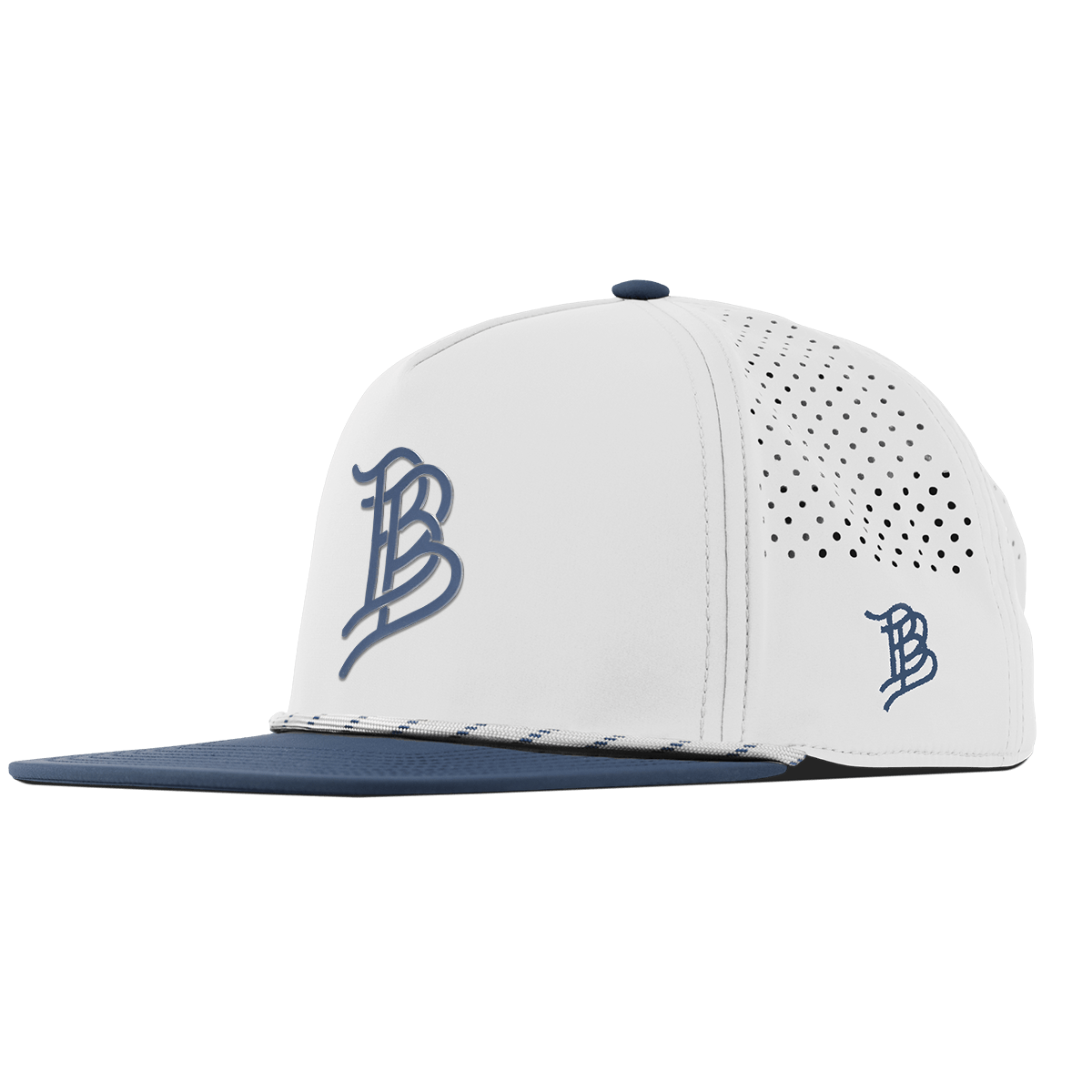 Stacked BB Icon Flat 5 Panel Rope White/Orion