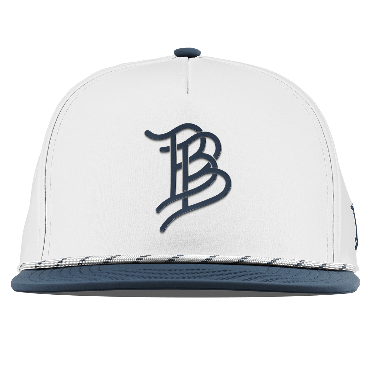 Stacked BB Icon Flat 5 Panel Rope White/Orion