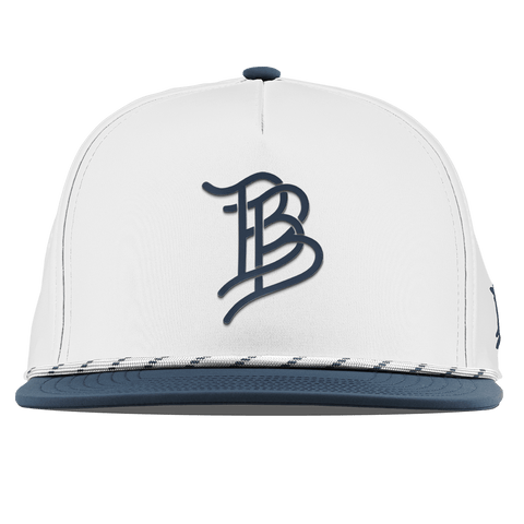 Stacked BB Icon Flat 5 Panel Rope White/Orion