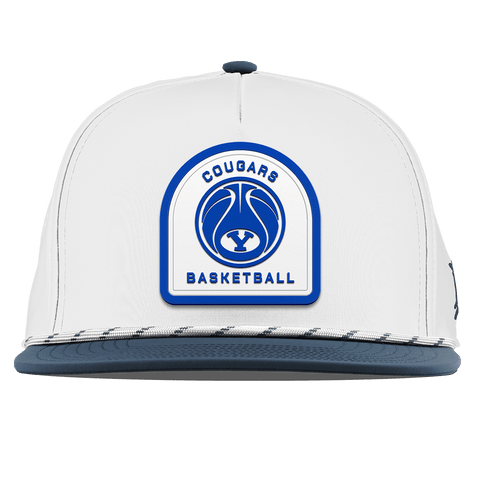 Brigham Young University "BYU Basketball" Flat 5 Panel Rope White/Orion