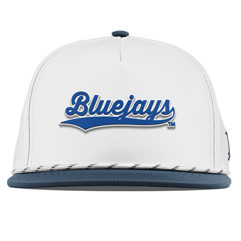 Creighton University "Bluejays Script" Flat 5 Panel Rope White/Orion