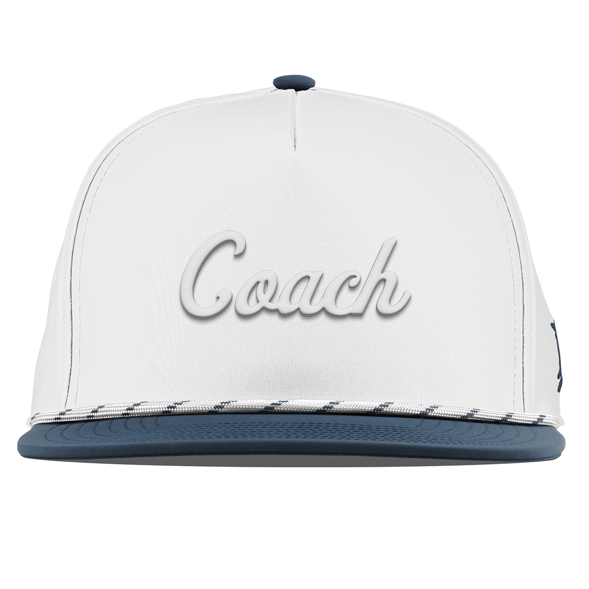 Coach Flat 5 Panel Rope (Script) White/Orion