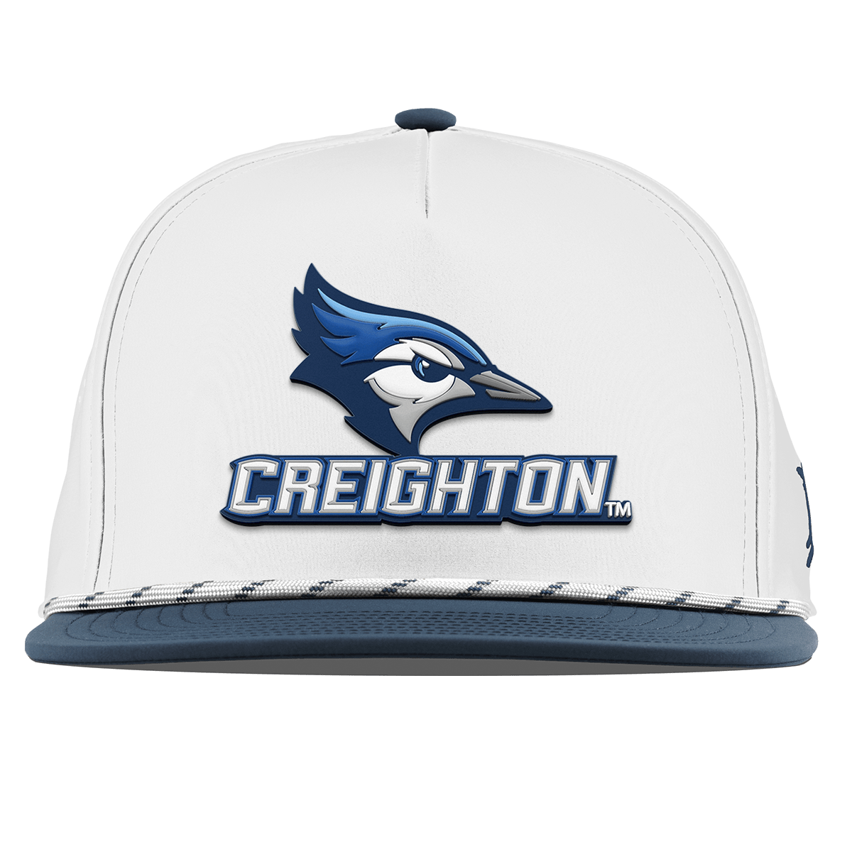 Creighton University "Creighton Team Logo" Flat 5 Panel Rope White/Orion