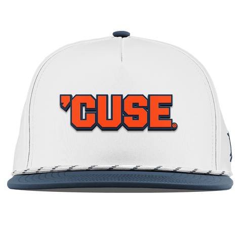Syracuse University "Cuse Block" Flat 5 Panel Rope White/Orion