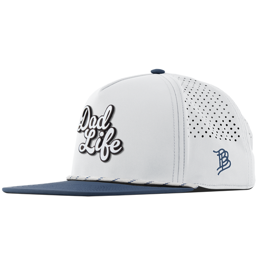 Dad Life Script Flat 5 Panel Rope White/Orion