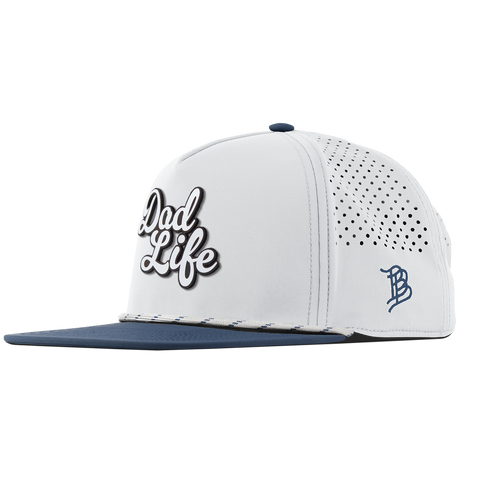 Dad Life Script Flat 5 Panel Rope White/Orion
