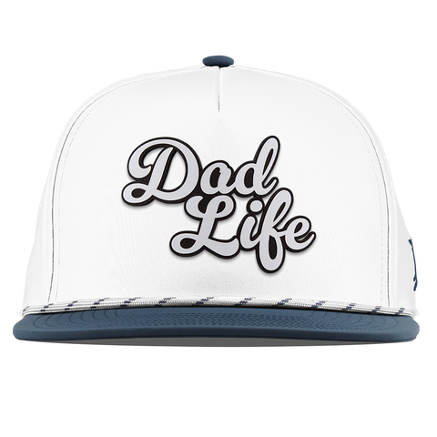 Dad Life Script Flat 5 Panel Rope White/Orion