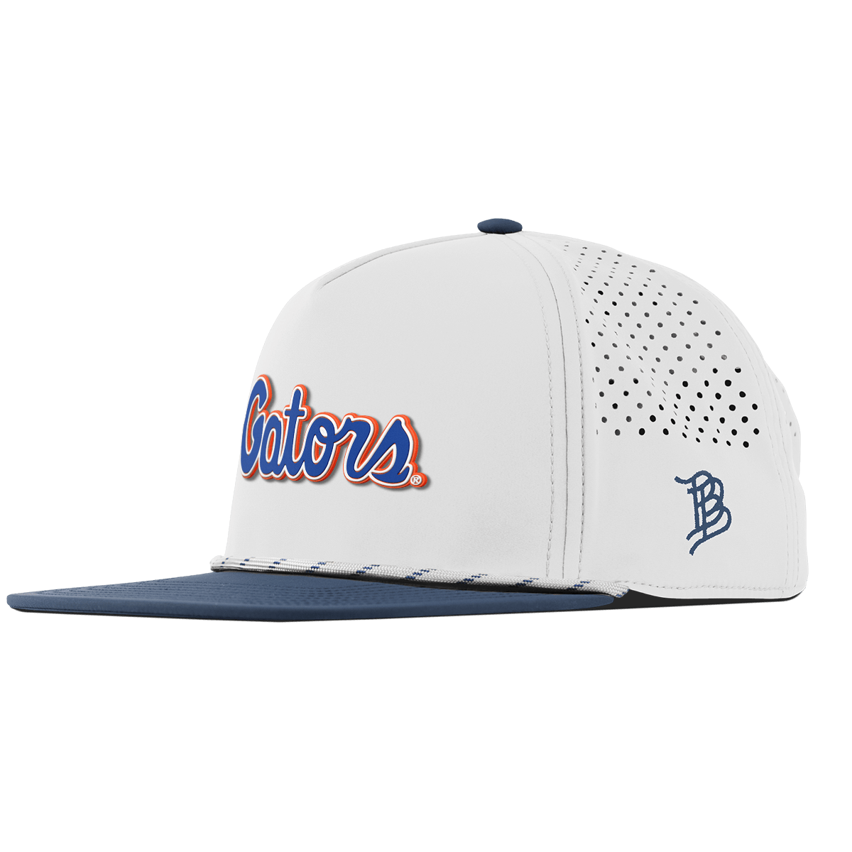 University of Florida "Gator Script" Flat 5 Panel Rope White/Orion
