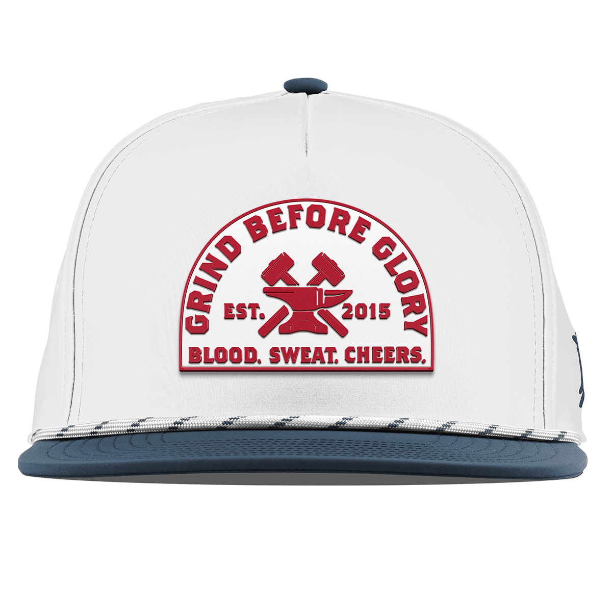 Grind Before Glory Flat 5 Panel Rope White/Orion