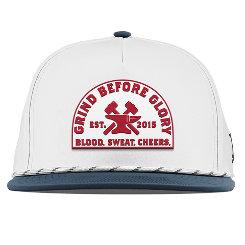 Grind Before Glory Flat 5 Panel Rope White/Orion