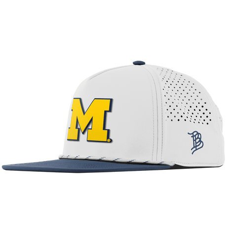 University of Michigan "Michigan Block" Flat 5 Panel Rope White/Orion